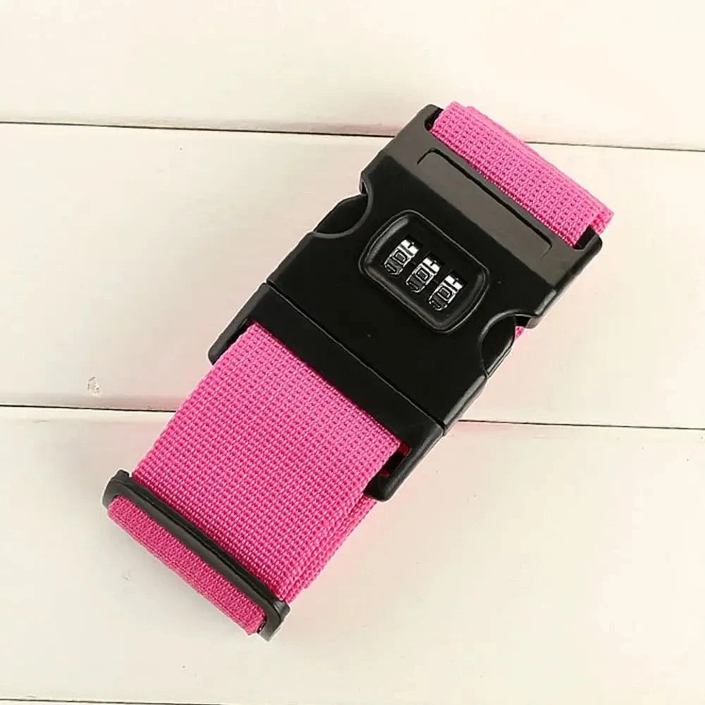 Adjustable Luggage Belts Strong Elastic Extra Safety Travel Suitcase Luggage Baggage Security Straps Tie Belt Carry On Straps