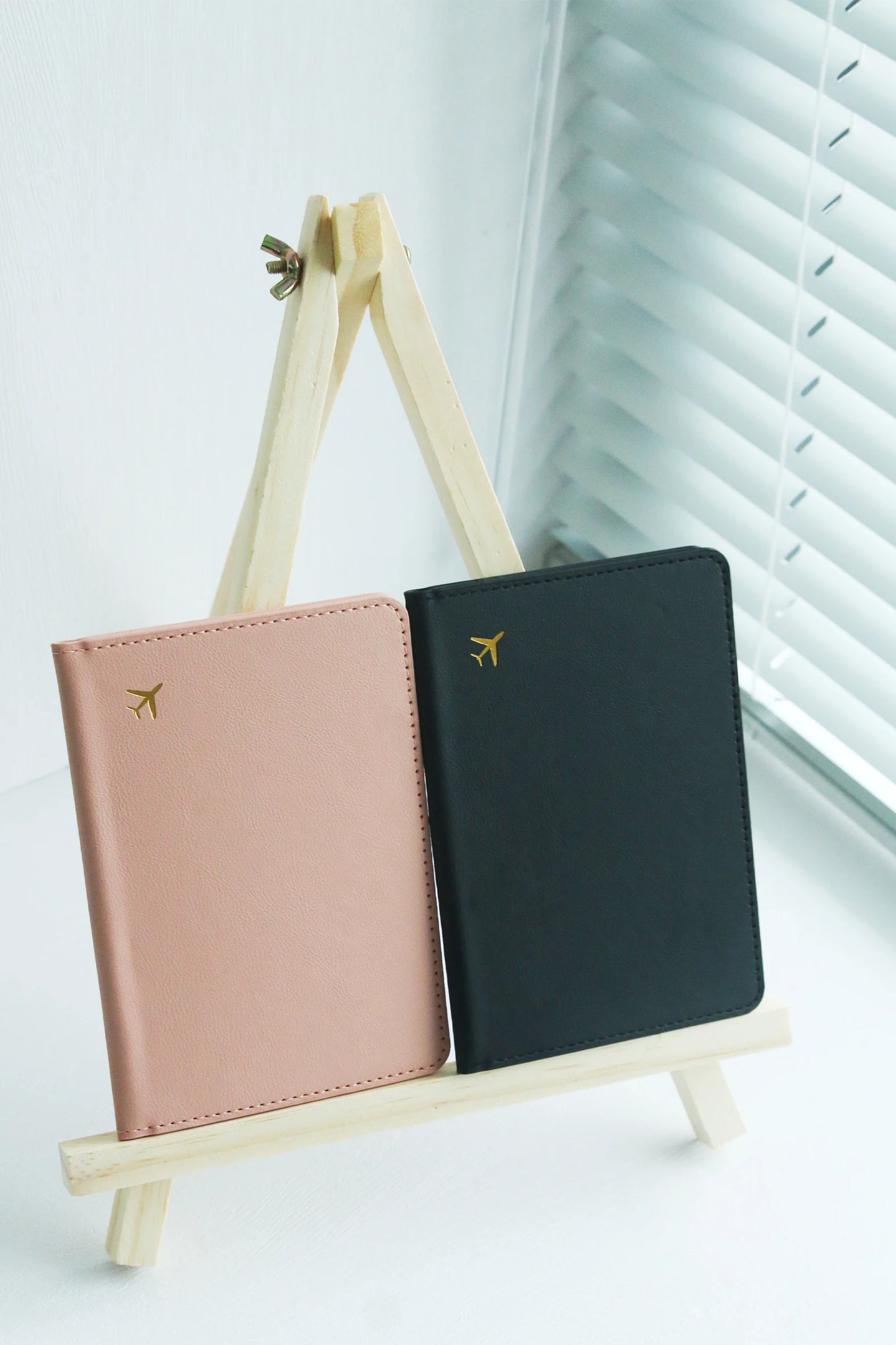 Pure Chic Passport Wallet Faux Leather Lightweight Waterproof Rfid Blocking Slim Vaccine Card Holder Travel Essentials