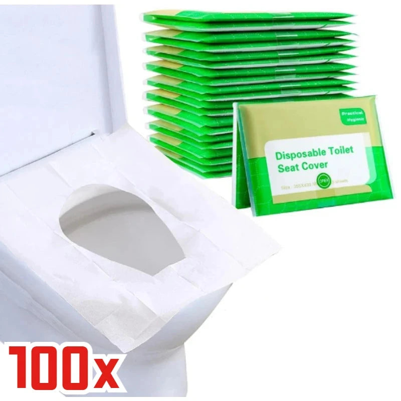 Disposable Toilet Seat Cover Paper Waterproof Flushable Travel Soluble Water Type Pad for hygiene