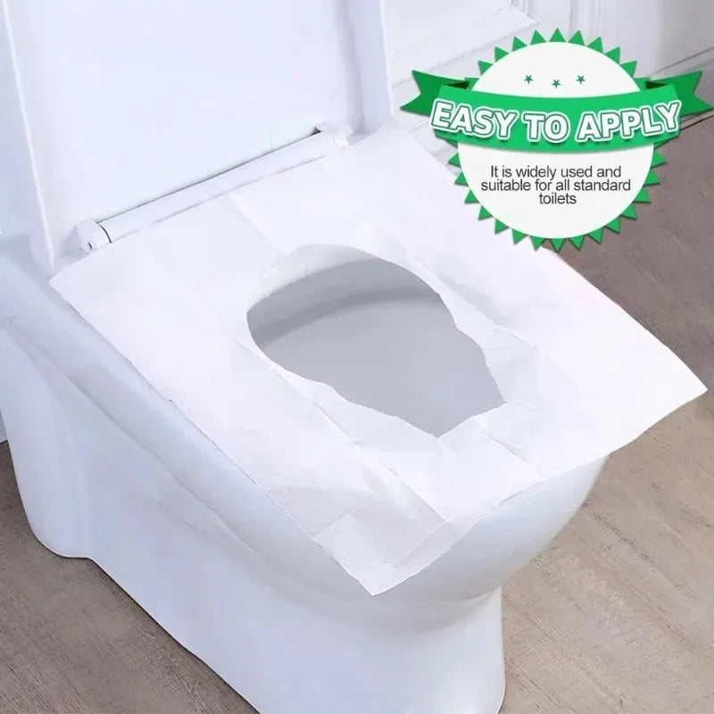 Disposable Toilet Seat Cover Paper Waterproof Flushable Travel Soluble Water Type Pad for hygiene