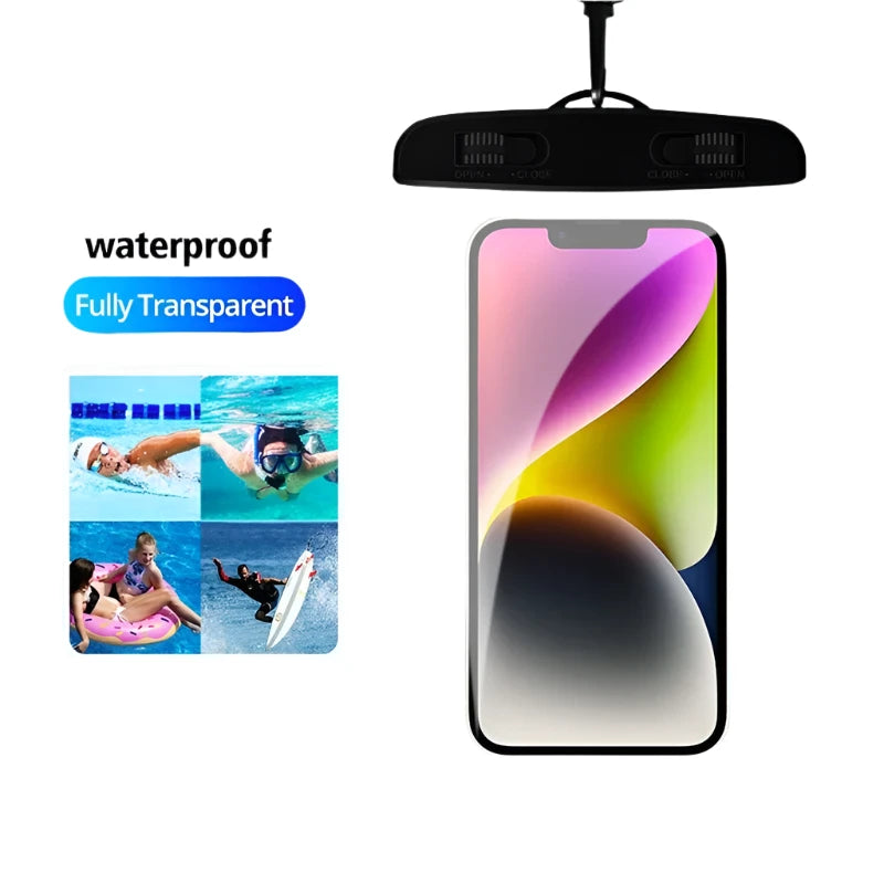 Waterproof Phone Case swimming water proof bag universal underwater phone protector pouch PV cover for iPhone 15 14 13 Pro Max